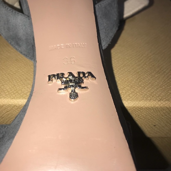 New Prada Authentic Women Suede Platform Sandals - Picture 7 of 8
